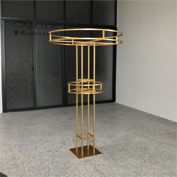 Quality 1.5m Tall Large Double Round Flower Pot Stand Arrange Furniture 150cm for sale