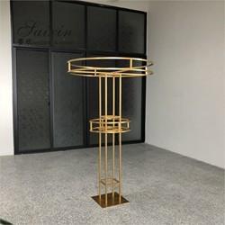 Quality 1.5m Tall Large Double Round Flower Pot Stand Arrange Furniture 150cm for sale