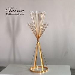 Quality New design slinky black metal flower stands for event party decor for sale