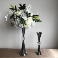 Quality Gold Silver Decorative Metal Vase Set Flower Vase Wedding Decoration Centerpiece for sale