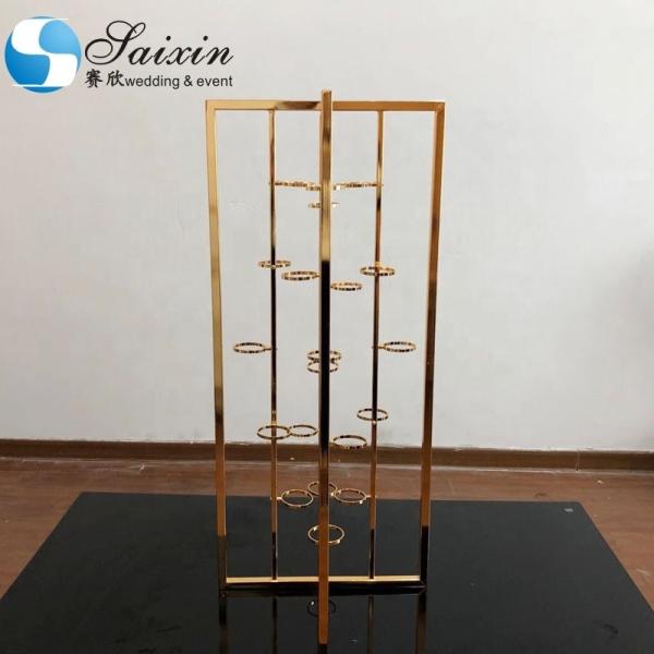 Quality ZT-502G wedding candlestick holder centerpiece candle holder stand for wedding for sale