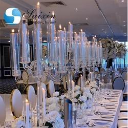 Quality 9 Arms Crystal Glass Candelabra Chandelier Decorations Table Centerpiece 125cm for sale