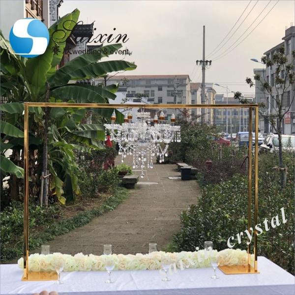 Quality ZT-390G 1.8m large gold metal flower stand Wedding centerpiece for sale