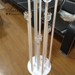 Quality Large Lotus Flower Crystal Candle Holder Stand Tealight 150cm for sale