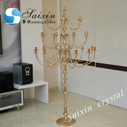 Quality ZT-322 Modern design high quality 27 arms metal tall candelabras for wedding for sale