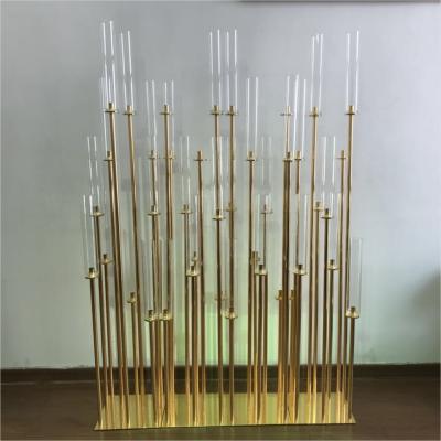 China wholesale floor standing metal candle holders for event decor for sale