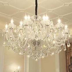 Quality White Crystal Chandelier Lights Crystal Ceiling Lamp Decoration 100CM for sale