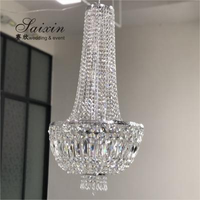 Quality 18 16 15 Light Crystal Chandelier Pendant Light Round Rectangular 80CMx60cm for sale