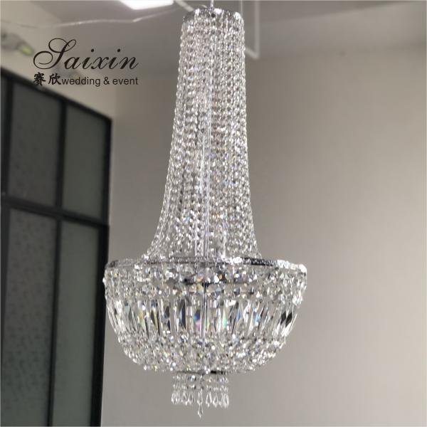 Quality 18 16 15 Light Crystal Chandelier Pendant Light Round Rectangular 80CMx60cm for sale