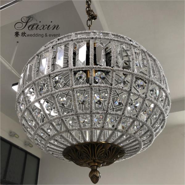 Quality Round Crystal Ball Chandelier Lighting Fixture Lamp Chandeliers Ceiling 60cm for sale