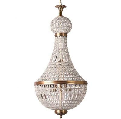 China Shade Crystal Chandelier Lamp Decoration Wedding Event Stage 116cm for sale