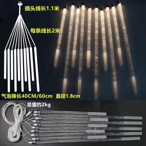 Quality String Tube Pendant Crystal Chandelier Light For Living Room Dining Event Stage for sale