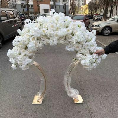 China Artificial Wedding Arch Flowers Fake Floral Arch Decoration Supplies for sale