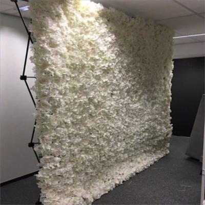 China SX-020 Custom Wedding Decorations artificial silk flowers wall for wedding event backdrop decoration en venta