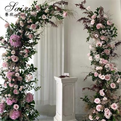 Китай Wedding Backdrop Arch Sheep Horn Door Flower Arrangement Stand Metal Wedding Decoration Backdrop Arch продается