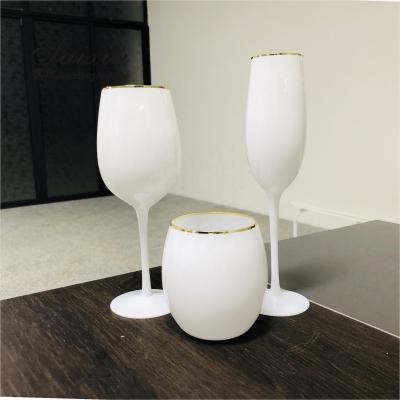 China White Wine Champagne Water Glasses Decor Wedding Glassware Event for sale
