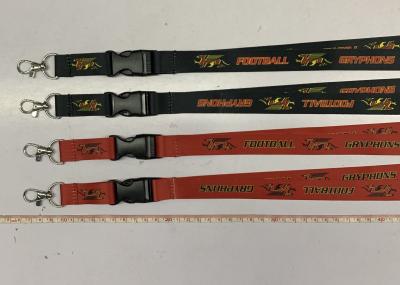 China Both Sides Sublimation Printing Lanyard Customized Pantone Color for sale