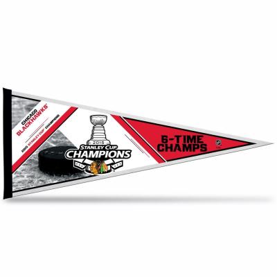 China Silk Screen Printing Felt Pennant Banner , 15x20cm Outdoor Pennant Banner for sale