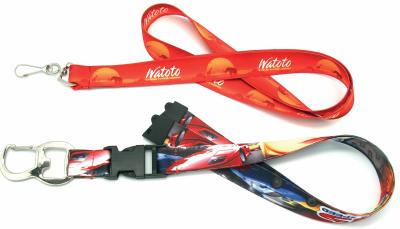China Mobile Phone Sublimation Printing Lanyard , Comfortable Multi Color Lanyards for sale