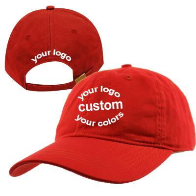 China Embroidery Logo Advertising Baseball Caps For School Teams for sale
