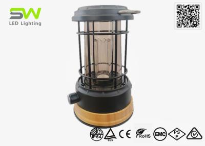 China Customized Solar Bamboo Camping Lantern Lamp Rechargeable Dimmable 5W for sale