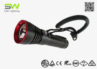 China IP68 Underwater Stepless Dimmable Diving Flashlight Torch Light 100M for sale