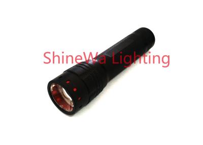 China 300 Lumen Brightest Zoomable Flashlight / Adjustable Focus Cree Led Flashlight for sale