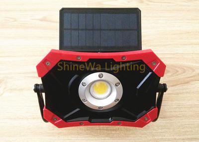 China Outside Solar Powered Construction Lights 10W Rechargeable Led Work Light for sale