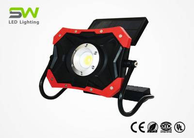 China Outdoor LED Solar Work Light , Red DC Charging Solar Rechargeable Light for sale