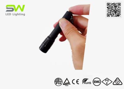 China Mini Aluminum Adjustable Focus LED Flashlight AAA Battery Powered for sale