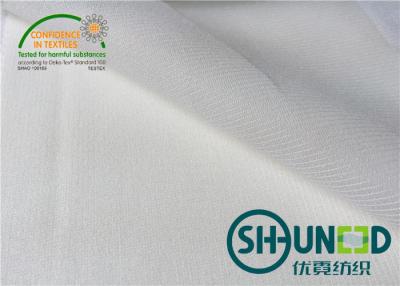 China 40D * 75D 100% PA Coating Tricot Knitted Fusible Interlining W1010D For Garments for sale