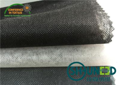China 100% Polyester Base Cloth Non Woven Interlining Black For Garment for sale