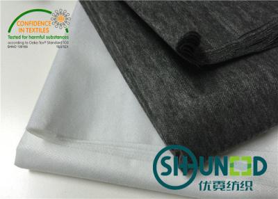 China Nylon 80%/20% Polyester niet Geweven Interlining Stof met Zachte Handfeeling Te koop