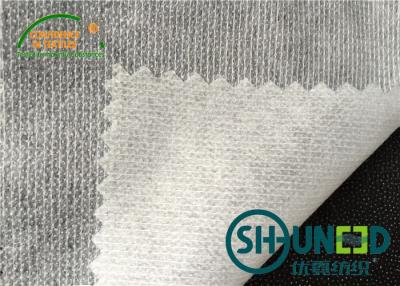 China Optical White Non Woven Interlining With Nylon / Polyester Composition for sale