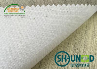 China Class Suit Bonded Interlining , Bump Interlining Canvas Fabric for sale