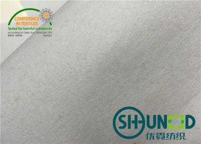 China Blanco óptico no tejida/negro de la tela del forro del bordado 60 G/M en venta