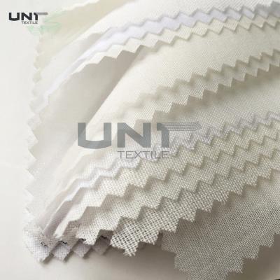 China 100% Polyester Plain Weave Woven Shirt Collar Interlining Fusing Fabric Knit for sale
