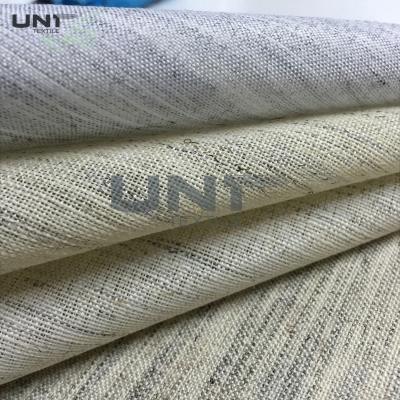 China Woven Fusing Canvas Interlining Fabric Horse Hair Interlining for Suits Smooth Hand Heeling for sale