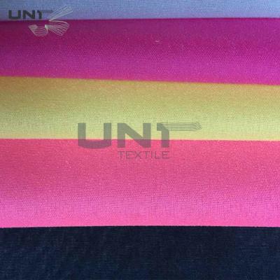 China Colorful woven fusible fusible woven polyester interlining fabric  white black for sale