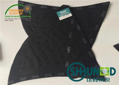 China Black Men Garment Shoulder Padding With Polyester / Cotton / Glue for sale