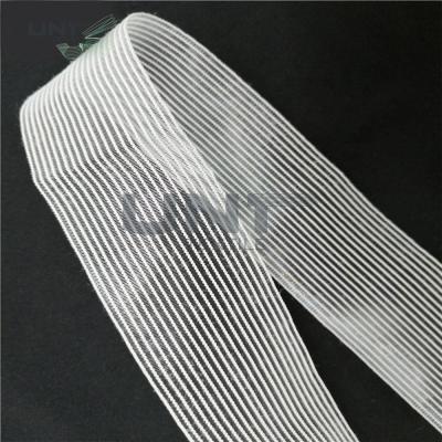 China Fusible 100% Polyester Elastic Waistband Interfacing Woven for sale