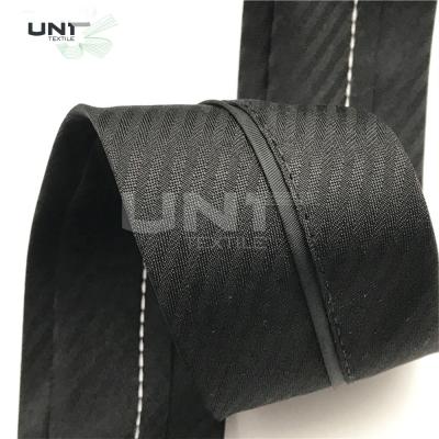 China White And Black Woven Waistband Herringbone Waistband Lining For Trousers And Suit Pants for sale