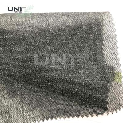 China Shrink Resistant Fusible Interlining Adhesive Shirt Interlining Plain Woven for sale
