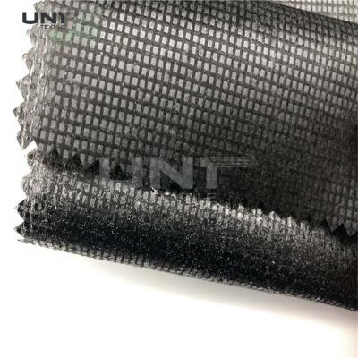 China Double Dot Hot Rolling Adhesive Interlining For Leather Coat for sale