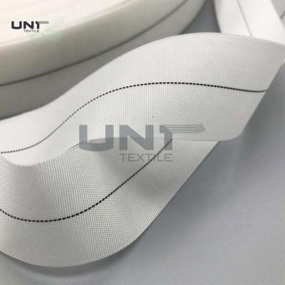 China White Woven Garments Accessories Nylon Wrapping Tape With Coating for sale
