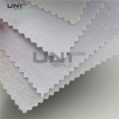 China Double Dot Woven Type Hard Cap Fusible Interlining 150cm Width for sale