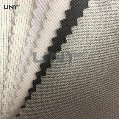 China Warp And Tricot Knitted Fusible Interlining Fabrics With Wet Finish Process W1110 for sale
