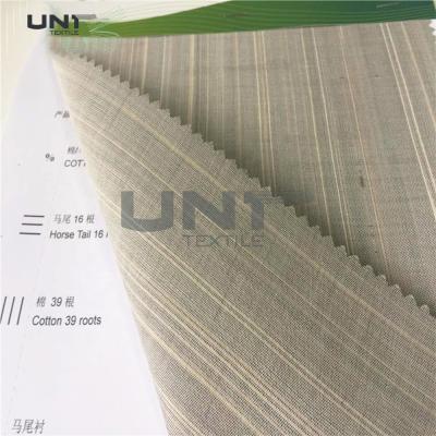 China Horse Tail Woven Interlining Fabric For Uniform And Business Casual Suits for sale