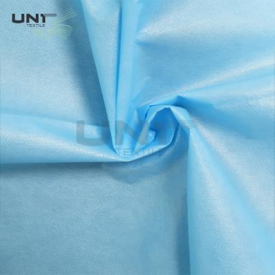 China 100% PP Polypropylene Non Woven Fabric Interlining Laminated PE Film for Isolation Gowns Chinese Hot-selling for sale