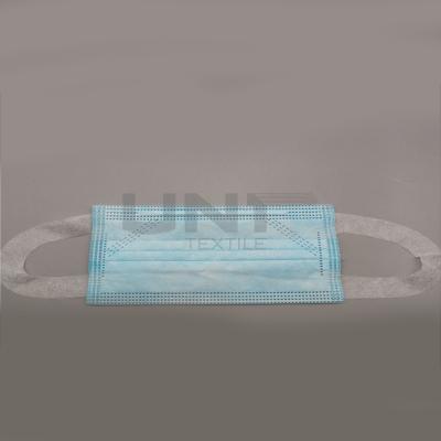 China High production capacity three layers white disposable protective face mask with big earloop for sale